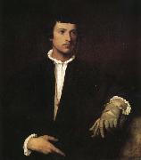 TIZIANO Vecellio Those who wear gloves Sweden oil painting artist